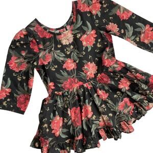 Numi Kids Decadent Blooms 3/4 Sleeve Dress - Liberty Floral - 3T